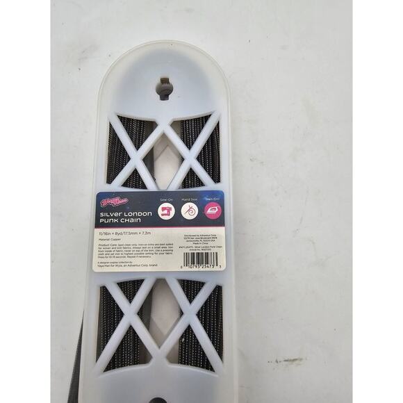 Silver London Punk Chain Trim Sewing DIY Crafts 7 yds - Picture 3 of 7